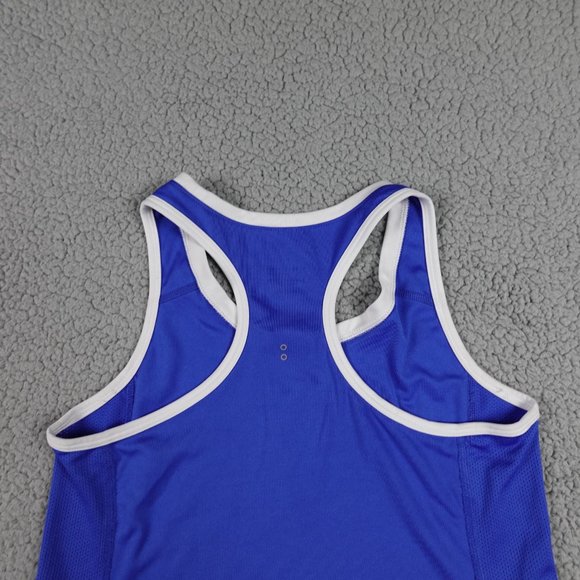 NIKE Dri Fit Tank Top Womens Small Blue Razor Back Pullover Running Tennis Golf - Picture 9 of 12